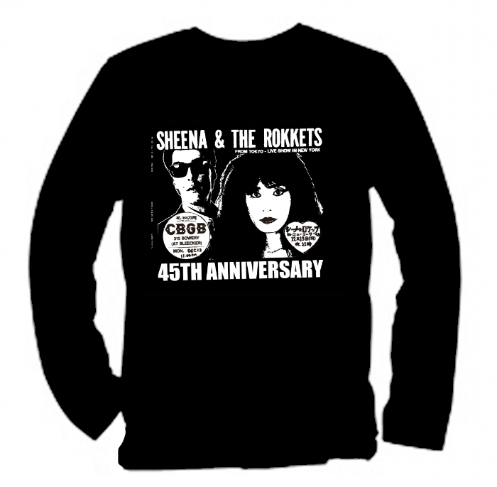 限定】シーナ＆ロケッツ45周年記念 ロングTシャツ-ブラック